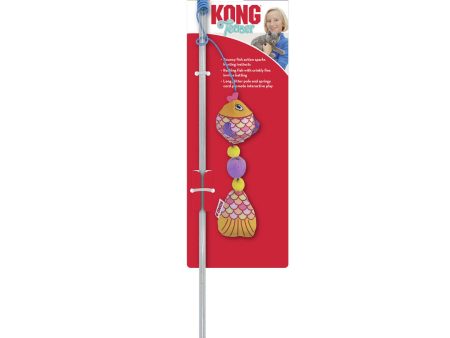 KONG Teaser Scrattles Fish Cat Toy Assorted 1ea One Size For Discount