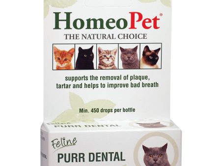 HomeoPet Feline Purr Dental for Cats 1ea 0.51 Fl. oz For Sale