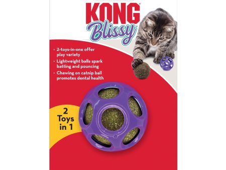 KONG Blissy Moon Ball w Catnip Cat Toy 1ea One Size For Cheap