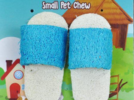 A &E Cages Nibbles Small Animal Loofah Chew Toy Sandals; 1ea For Discount