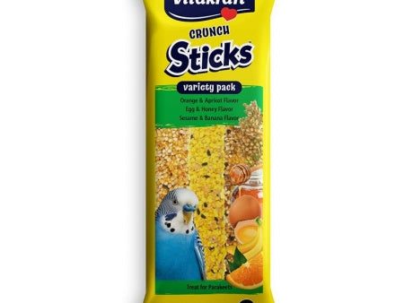 Vitakraft Crunch Sticks Variety Orange, Egg & Banana Flavor Parakeet Treat 1ea 2.4 oz, 3 ct Online