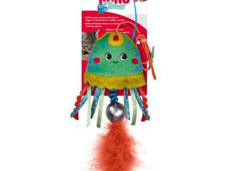 KONG Teaser Jellyfish Cat Toy Assorted 1ea One Size Sale