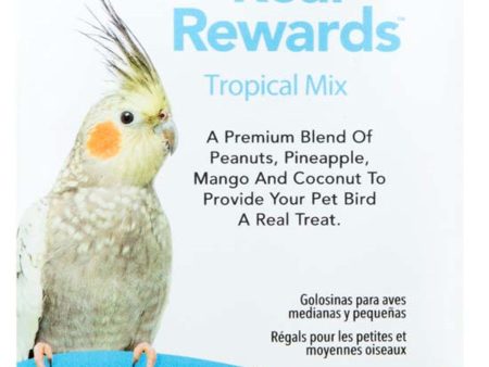 ZuPreem Real Rewards Tropical Mix Bird Treats Medium Birds 1ea 6 oz Online now