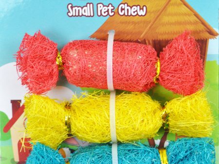 A &E Cages Nibbles Small Animal Loofah Chew Toy Candies; 1ea For Sale