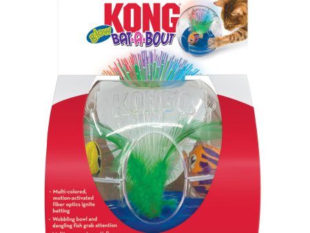 KONG Bat-A-Bout Glow Aquarium Cat Toy 1ea MD Online now