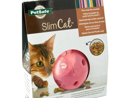 PetSafe SlimCat Food Dispenser Cat Toy Pink 1ea Fashion