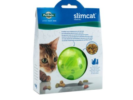 PetSafe SlimCat Food Dispenser Cat Toy Green 1ea Cheap