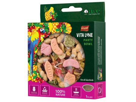 A & E Cages Vitapol Vita Line Party Bowl Bird Treat 1ea 100 g Cheap