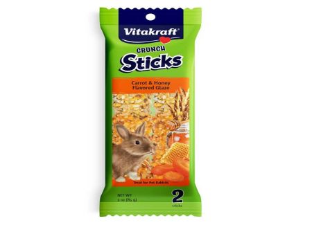 Vitakraft Crunch Sticks Rabbit Treats Carrot & Honey 1ea 3 oz, 2 ct Fashion