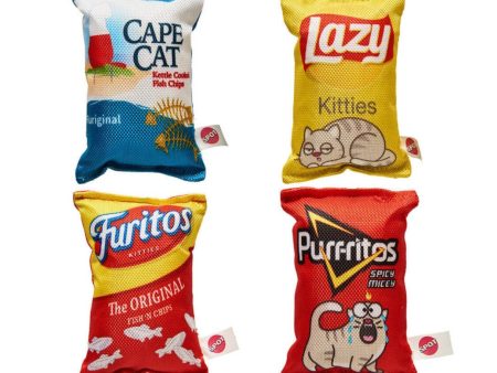 Spot Fun Food Kitty Chips Cat Toy Assorted, 1ea 5 in For Sale