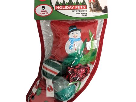 Spot Holiday Cat Stocking 1ea SM, 5Pc Discount