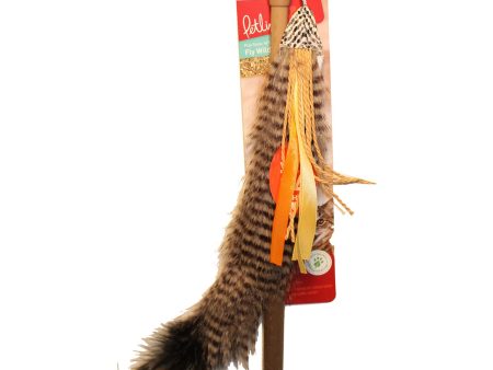 Petlinks Safari HappyNip Fly Wild Wand Catnip Toy Multi-Color 1ea Cheap