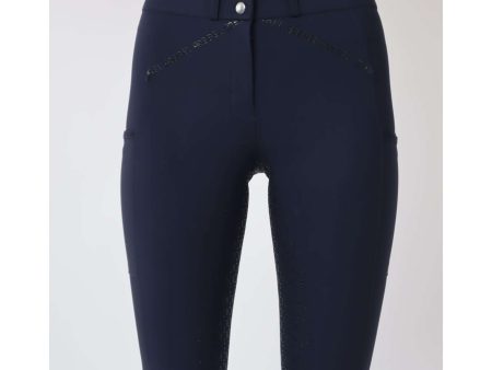 Rebel Rijbroek Highwaist Full grip Navy Online Sale