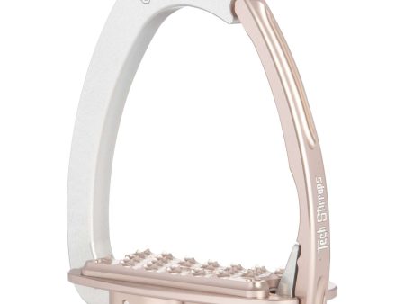 Tech Stirrups Stijgbeugels Venice Sloped EVO Zilver Roségoud Discount