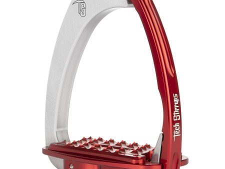 Tech Stirrups Stijgbeugels Venice Sloped M Zilver Rood Online Hot Sale