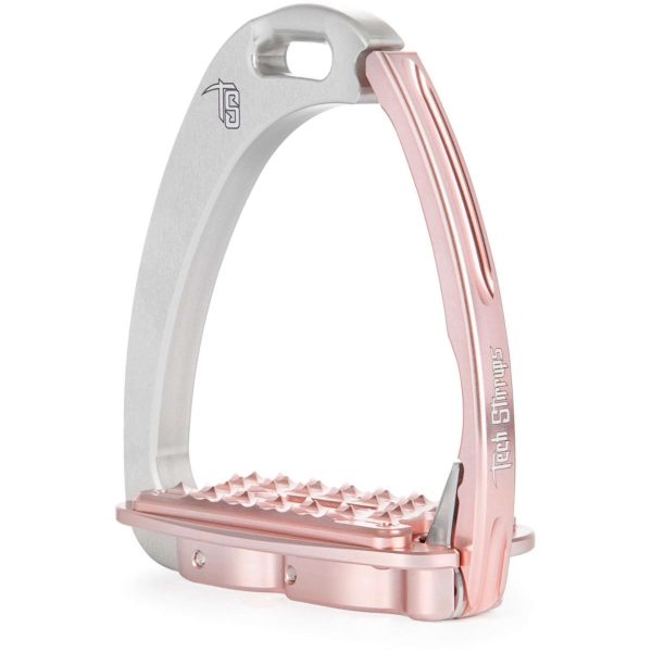 Tech Stirrups Stijgbeugels Venice Sloped M Zilver Rose Discount