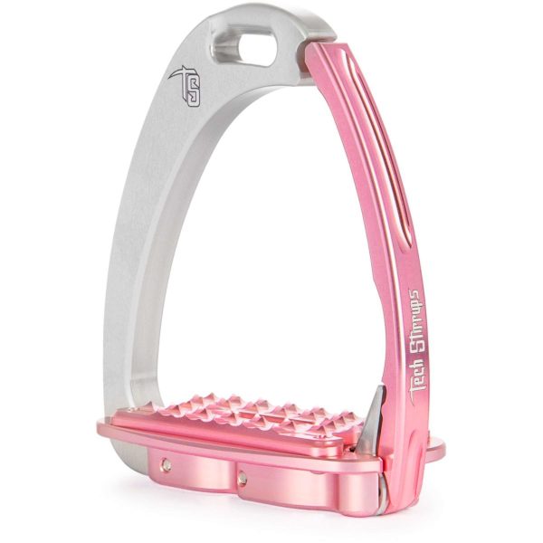 Tech Stirrups Stijgbeugels Venice Sloped M Zilver Roze Hot on Sale