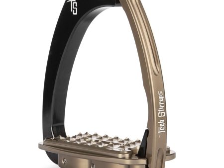 Tech Stirrups Stijgbeugels Venice Sloped M Zwart Bruin Cheap