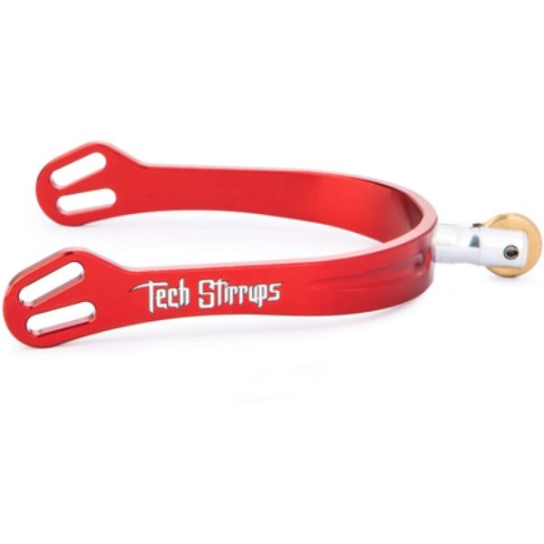 Tech Stirrups Wielsporen Verona Rowel Tips Rood Sale