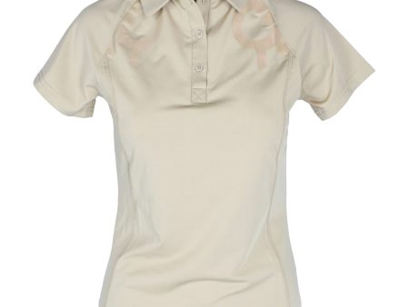 Rebel Poloshirt Shiny Seam Beige For Cheap