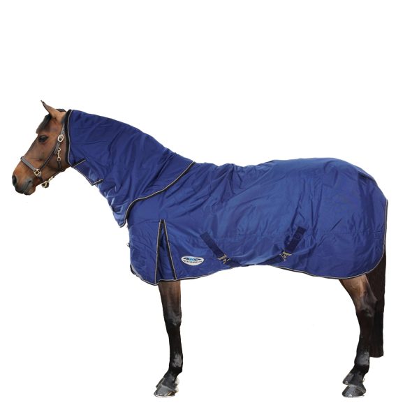 Weatherbeeta Comfitec Ultra Tough II Detach-A-Neck 220g Blauw Charcoal Wit Online Hot Sale